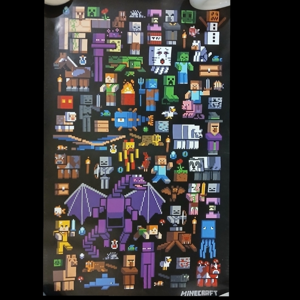 2018 Minecraft Character Poster 17537 Mojang